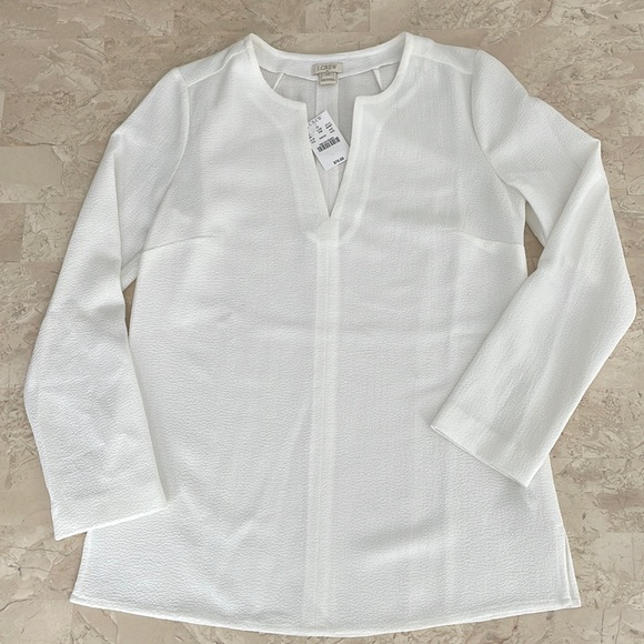 NWT J. Crew Textured Crepe Blouse Top - Picture 1 of 5